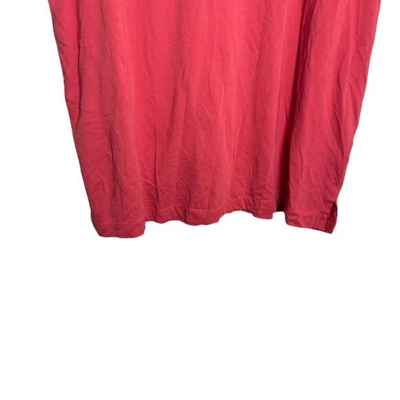 A New Day T-Shirt Women's Large Red Short Sleeve Crew Neck Solid Basic Top - Picture 3 of 8